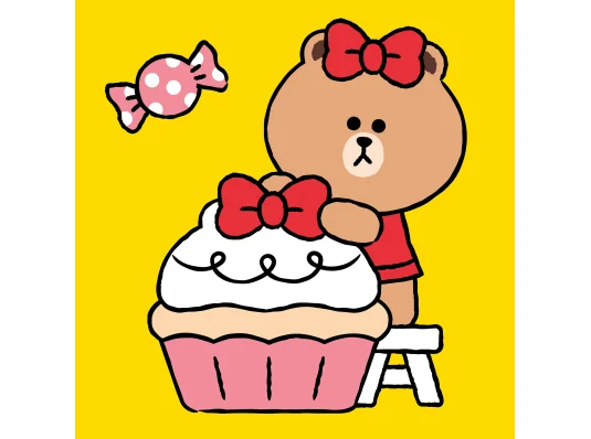 Картина по номерам SANTI Лайн Френдс Чоко и сладкий мафин 25х25см купить в интернет магазине подарков ПраздникШоп