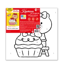 Картина по номерам SANTI Лайн Френдс Чоко и сладкий мафин 25х25см купить в интернет магазине подарков ПраздникШоп