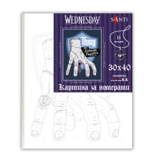 Картина по номерам ТМ SANTI Уэнсдэй Вещь Рука 30х40см купить в интернет магазине подарков ПраздникШоп