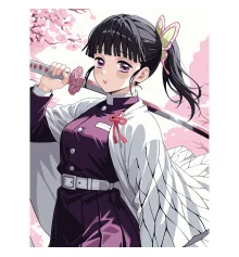 Картина по номерам SANTI Клинок рассекающий демонов Шинобу Кочо 30х40 см купить в интернет магазине подарков ПраздникШоп