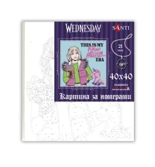 Картина по номерам ТМ SANTI Уэнсдэй Энид Синклер 40х40 см купить в интернет магазине подарков ПраздникШоп