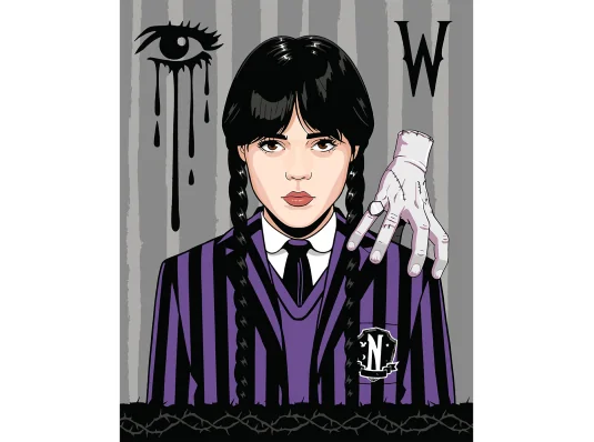 Картина по номерам SANTI Уэнсдей Кровные узы 40x50см купить в интернет магазине подарков ПраздникШоп