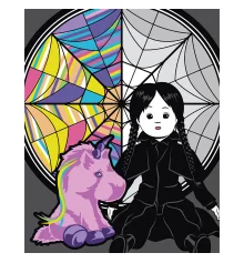 Картина по номерам SANTI Уэнсдэй Зловещие куклы 40х50 см LED подсветка купить в интернет магазине подарков ПраздникШоп