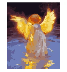 Картина по номерам SANTI Сверкающий ангел купить в интернет магазине подарков ПраздникШоп