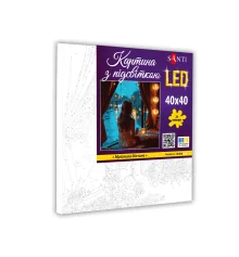 Картина по номерам SANTI Мечтательная девушка купить в интернет магазине подарков ПраздникШоп