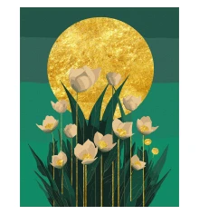 Картина по номерам SANTI Цветы в лунном сиянии купить в интернет магазине подарков ПраздникШоп