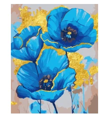 Картина по номерам SANTI Голубые маки купить в интернет магазине подарков ПраздникШоп