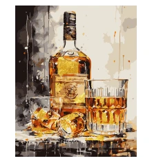 Картина по номерам SANTI Виски со льдом купить в интернет магазине подарков ПраздникШоп