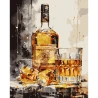 Картина за номерами SANTI Віскі з льодом, 40*50см, поталь
