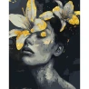 Картина по номерам SANTI Девушка с лилиями, 40*50см, поталь