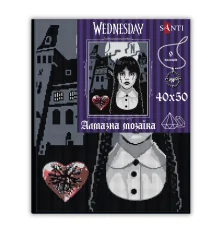 Алмазная мозаика SANTI Уэнсдэй Секреты Невермора 40х50 см на подрамнике купить в интернет магазине подарков ПраздникШоп