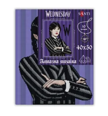 Алмазная мозаика ТМ SANTI Уэнсдэй Аддамс 40х50 см на подрамнике купить в интернет магазине подарков ПраздникШоп