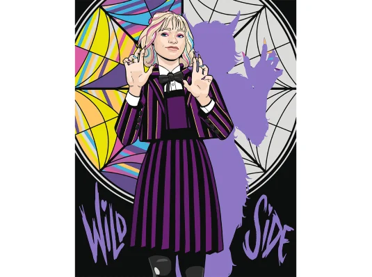 Картина по номерам ТМ SANTI Уэнсдэй Энид Синклер оборотень 40х50 см купить в интернет магазине подарков ПраздникШоп