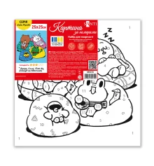 Картина по номерам SANTI Лайн Френдс Браун Салли Кони и Леонард на отдыхе 25х25см купить в интернет магазине подарков ПраздникШоп