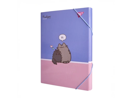 Папка для труда Yes Pusheen A4 картонная купить в интернет магазине подарков ПраздникШоп