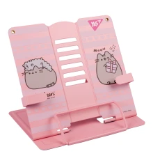 Подставка для книг Yes Pusheen металлическая розовая с дополнительными фиксаторами купить в интернет магазине подарков ПраздникШоп