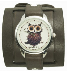 Наручные часы "Сова из кофе" купить в интернет магазине подарков ПраздникШоп