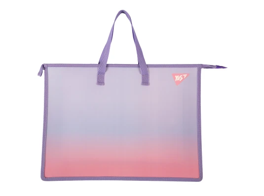 Папка-портфель Yes Fusion А3 с тканевыми ручками градиент купить в интернет магазине подарков ПраздникШоп