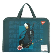 Папка-портфель Yes Anime FC  на молнии с тканевыми ручками купить в интернет магазине подарков ПраздникШоп