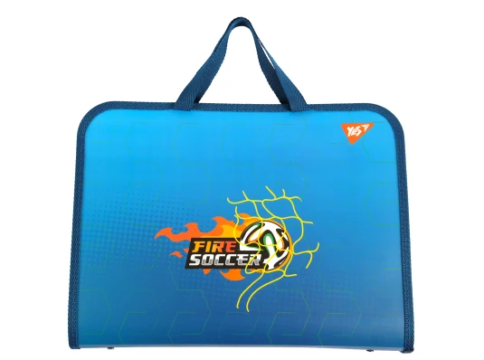 Папка-портфель Yes Football FC на молнии с тканевыми ручками купить в интернет магазине подарков ПраздникШоп