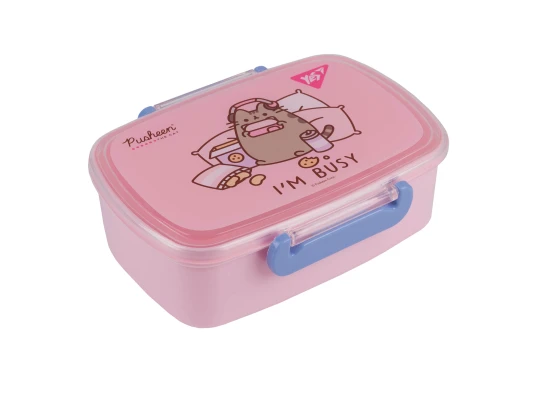 Ланч-бокс Yes Pusheen 750 мл розовый купить в интернет магазине подарков ПраздникШоп