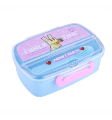 Ланч-бокс Yes Minecraft.Spring 750 мл с приборами купить в интернет магазине подарков ПраздникШоп