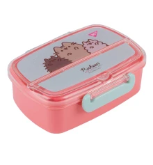 Ланч-бокс Yes Pusheen 750 мл с приборами купить в интернет магазине подарков ПраздникШоп