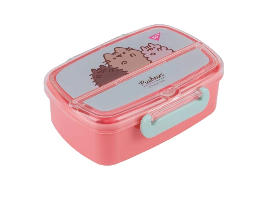 Ланч-бокс Yes Pusheen 750 мл с приборами купить в интернет магазине подарков ПраздникШоп
