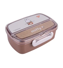 Ланч-бокс Yes Miffy 750 мл с приборами купить в интернет магазине подарков ПраздникШоп