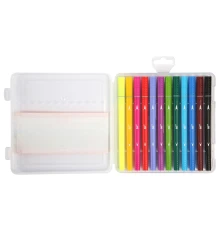 Фломастеры двусторонние Yes Orange Line 12 цветов купить в интернет магазине подарков ПраздникШоп