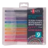 Набор гелевых ручек увеличенного объема чернил SANTI Glitter 9 штук