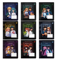 Тетрадь предметная YES Anime 48 листов набор 9 видов купить в интернет магазине подарков ПраздникШоп