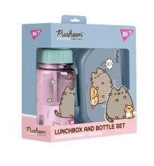 Набор контейнер и бутылка Yes Pusheen 2 предмета купить в интернет магазине подарков ПраздникШоп