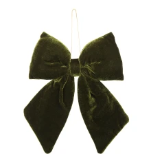 Украшение декоративное Yes! Fun Бант 24x18см темно-зеленый купить в интернет магазине подарков ПраздникШоп