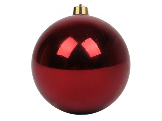 Новогодний шар Yes! Fun пластик 15cм бордо глянец купить в интернет магазине подарков ПраздникШоп
