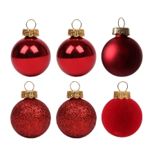 Набор новогодних шаров Yes! Fun пластик 8см купить в интернет магазине подарков ПраздникШоп