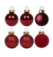 Набор новогодних шаров Yes! Fun пластик 8см купить в интернет магазине подарков ПраздникШоп