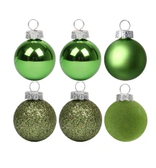 Набор новогодних шаров Yes! Fun пластик 8см купить в интернет магазине подарков ПраздникШоп