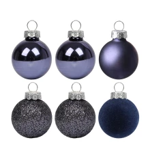 Набор новогодних шаров Yes! Fun пластик 8см купить в интернет магазине подарков ПраздникШоп