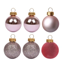 Набор новогодних шаров Yes! Fun пластик 8см купить в интернет магазине подарков ПраздникШоп