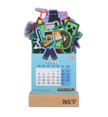 Календарь Yes Minecraft настольный формовой на подставке на 2026 г 13.5 х 22.3 см купить в интернет магазине подарков ПраздникШоп