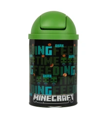 Контейнер настольный для мусора Yes Minecraft Time feeding металлический 10 х 18 см купить в интернет магазине подарков ПраздникШоп