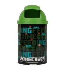 Контейнер настольный для мусора Yes Minecraft Time feeding металлический 10 х 18 см купить в интернет магазине подарков ПраздникШоп