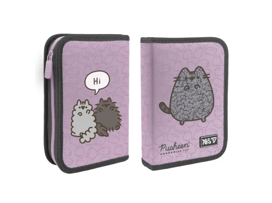 Пенал твердый Yes одинарный с двумя клапанами Pusheen Delicacy HP-04 купить в интернет магазине подарков ПраздникШоп