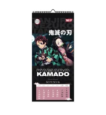 Календарь-постер Yes Demon Slayer настенный на 2026г 20 х 40 см купить в интернет магазине подарков ПраздникШоп