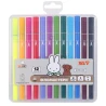 Фломастери двосторонні Yes Miffy 12 кольорів