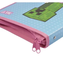 Папка факультативная Yes Minecraft.Spring A4+ пластиковая на молнии с внутр карманом купить в интернет магазине подарков ПраздникШоп