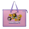 Папка-портфель Yes Minecraft. Bees FC на молнии с тканевыми ручками