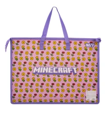 Папка-портфель Yes Minecraft. Bees FC на молнии с тканевыми ручками купить в интернет магазине подарков ПраздникШоп