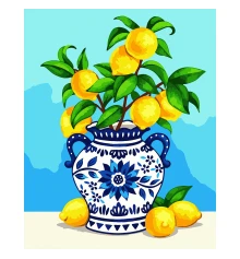 Картина по номерам SANTI Лимонный букет 40х50 см купить в интернет магазине подарков ПраздникШоп